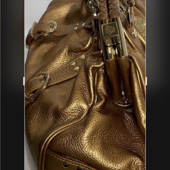 Versace gorgeous Medusa gold leather see pictures please. Price Form - Picture 6 of 14